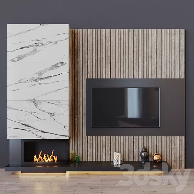 TV Wall 3D Models – Tv Set 13