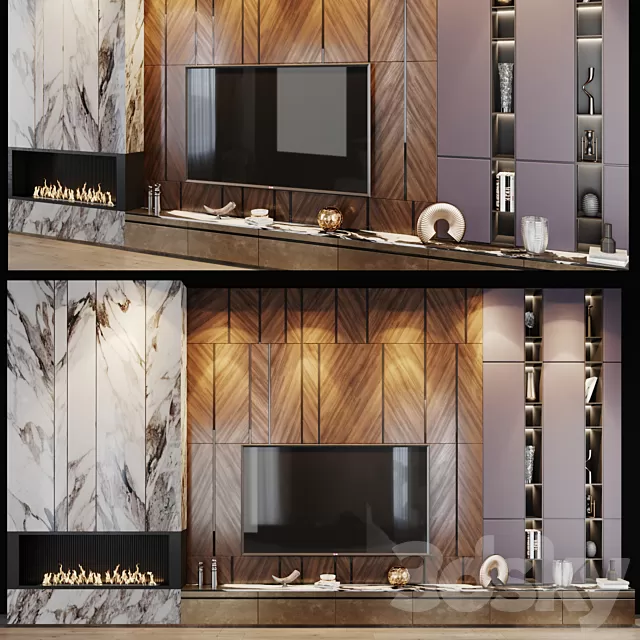 TV Wall 3D Models – Tv set 151