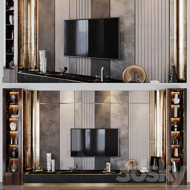 TV Wall 3D Models – Tv set 157