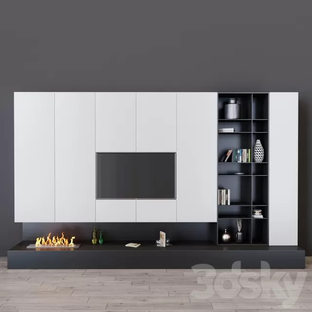 TV Wall 3D Models – Tv set 42