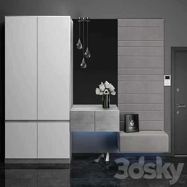 Hallway 3D Models – entrance-hall-27