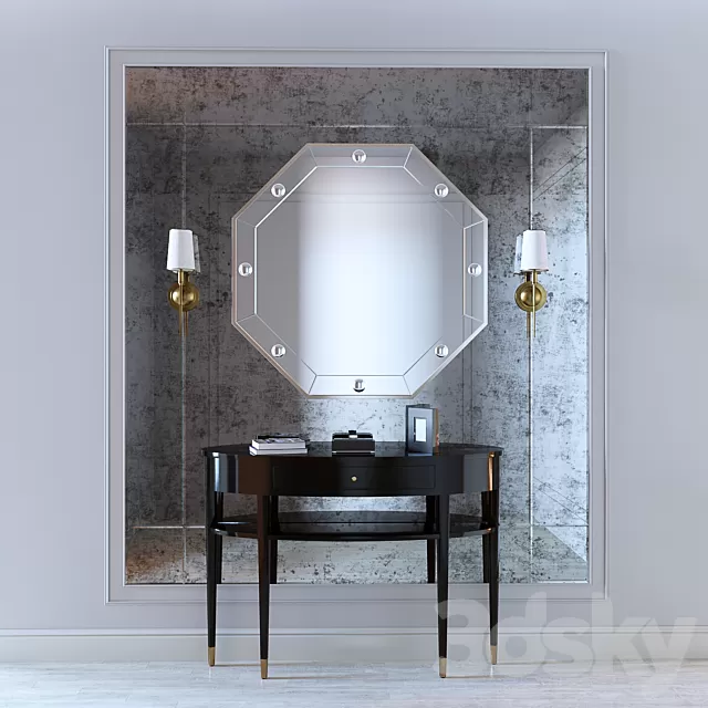 Hallway 3D Models – Living room set 001