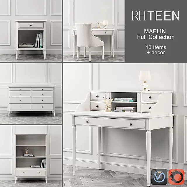 Dressing Table – 3D Models – Maelin Collection