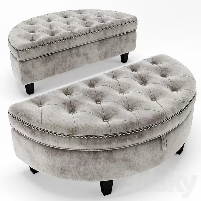 Furniture 3D Models – Others – Baldy Tufted Storage Ottoman Furniture 3D Models – Others – Baldy Tufted Storage Ottoman