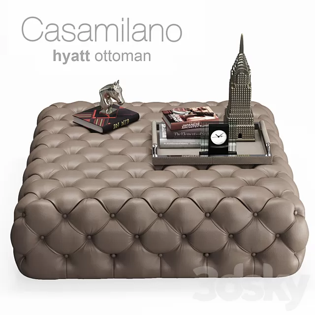Furniture 3D Models – Others – Casamilano Ottoman Hyatt 120 Furniture 3D Models – Others – Casamilano Ottoman Hyatt 120