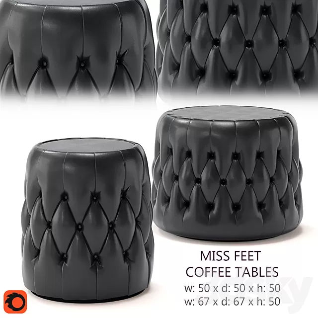 Furniture 3D Models – Others – Miss Feet coffee tables Furniture 3D Models – Others – Miss Feet coffee tables