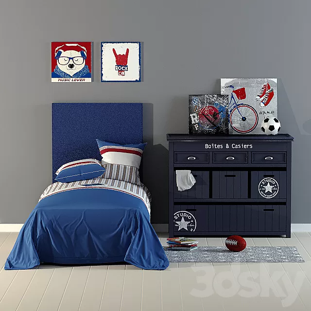 Children – Bed 3D Models – 0012