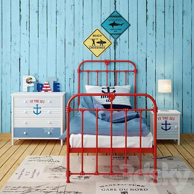 Children – Bed 3D Models – 0017