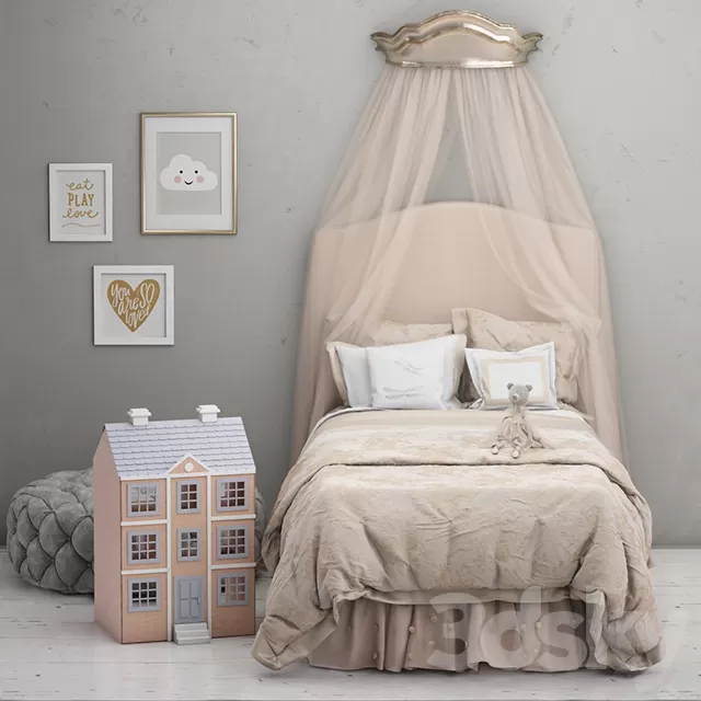 Children – Bed 3D Models – 0034