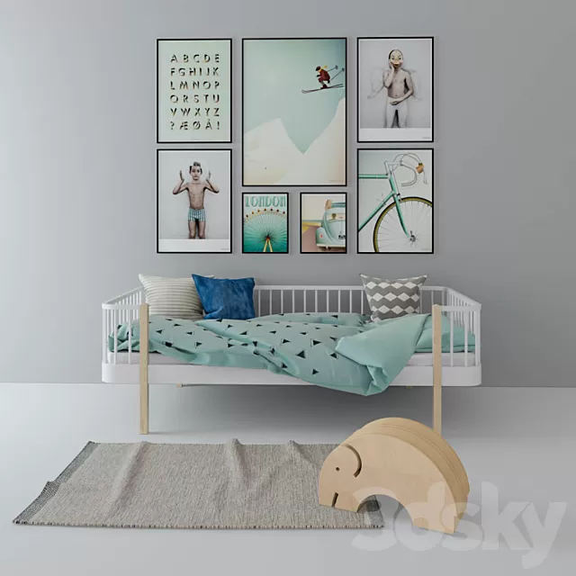 Children – Bed 3D Models – 0042