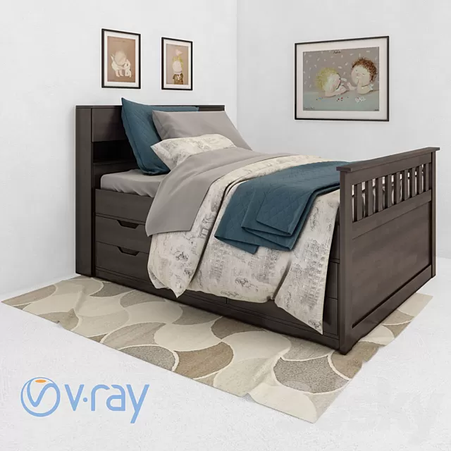 Children – Bed 3D Models – 0047