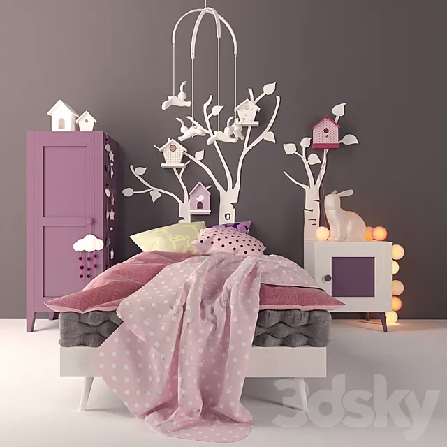 Children – Bed 3D Models – Set of Babe