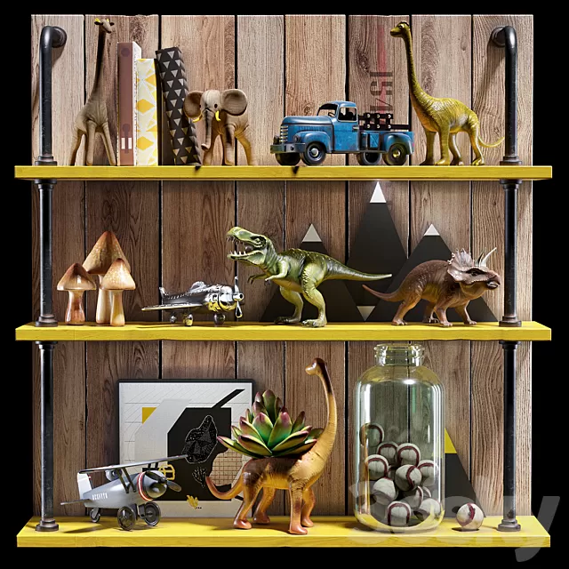 Children – Furniture 3D Models – Children set