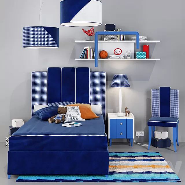 Children – Furniture 3D Models – Ferretti e Ferretti Happy Night COMPOSIZIONE 501 Part1