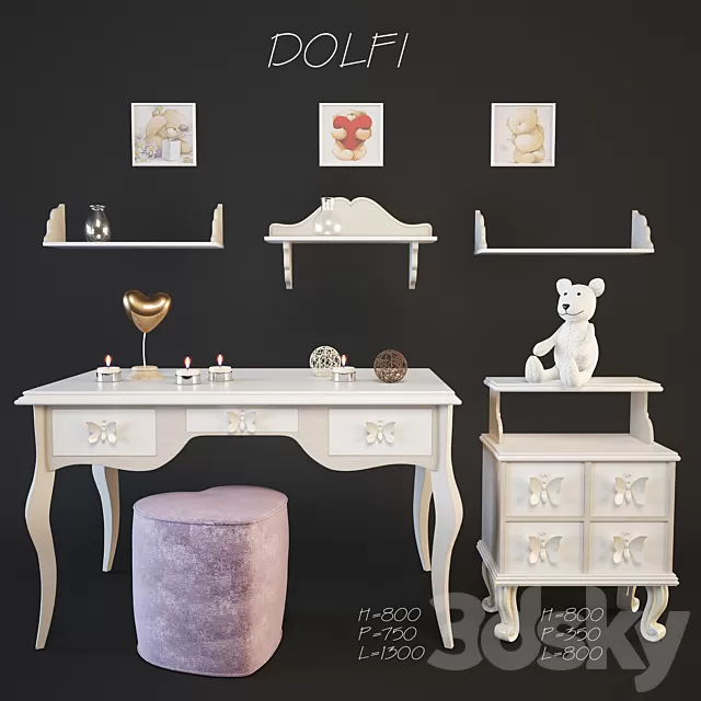 Children – Furniture 3D Models – Furniture in the nursery