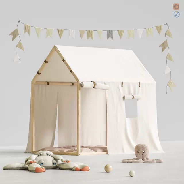 Children – Furniture 3D Models – Toys and furniture set 67