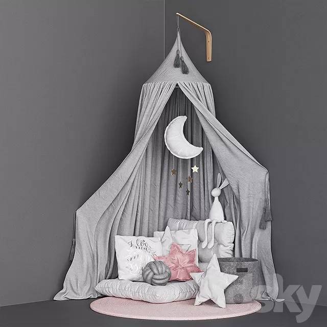 Children – 3D Models – Miscellaneous – Moon canopy set (Max 2014 Vray; Corona) 3d model