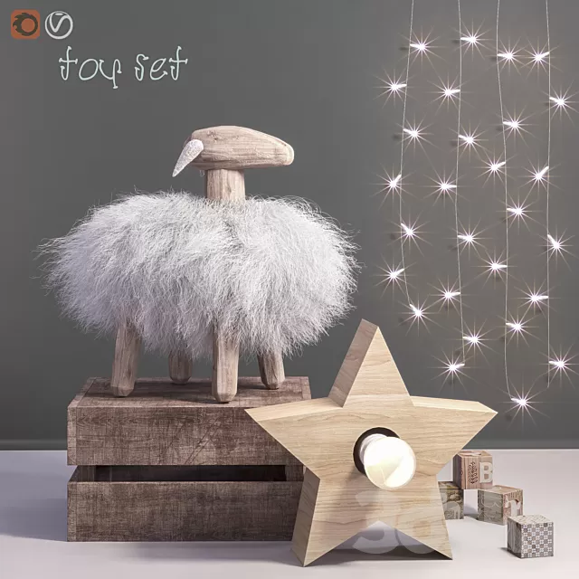 Children – 3D Models – Miscellaneous – Toys and dekor set 44