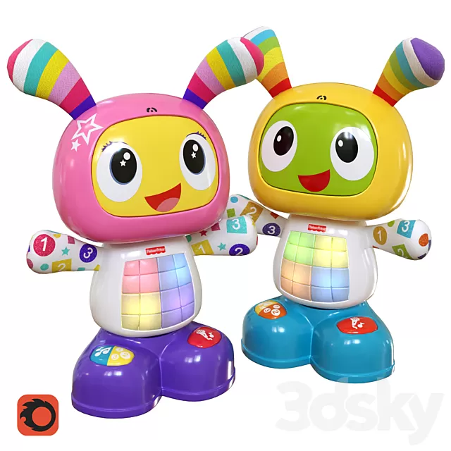 Children – Toy 3D Models – Fisher-price Bibo And Bibel