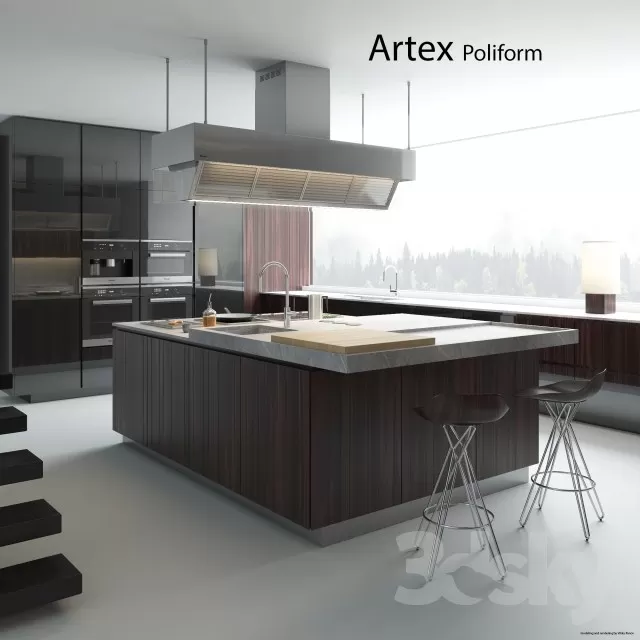 Kitchen – Interiors – 3D Models – 0020