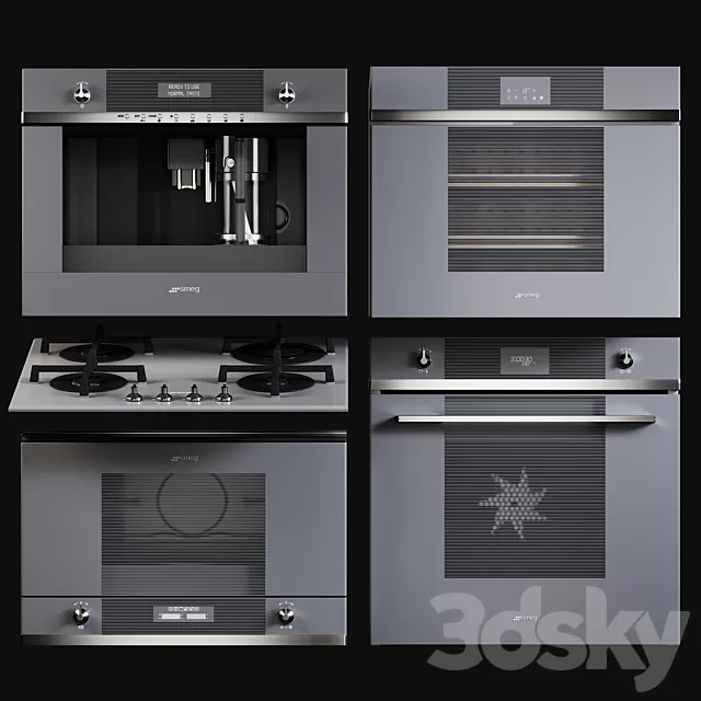 Set of kitchen appliances SMEG 01 | 3D model