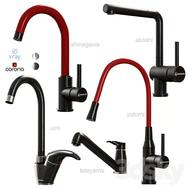 Kitchen – Appliance 3D Models – OMOIKIRI.Faucet.03