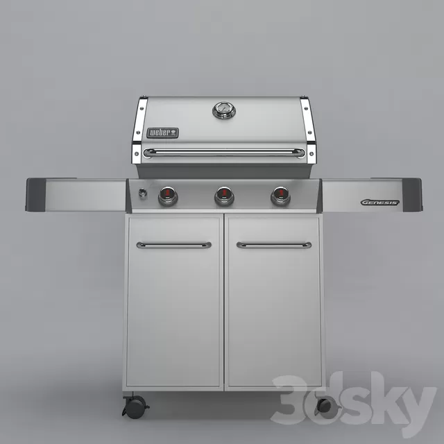 Kitchen – Appliance 3D Models – WEBER GENESIS GRILL