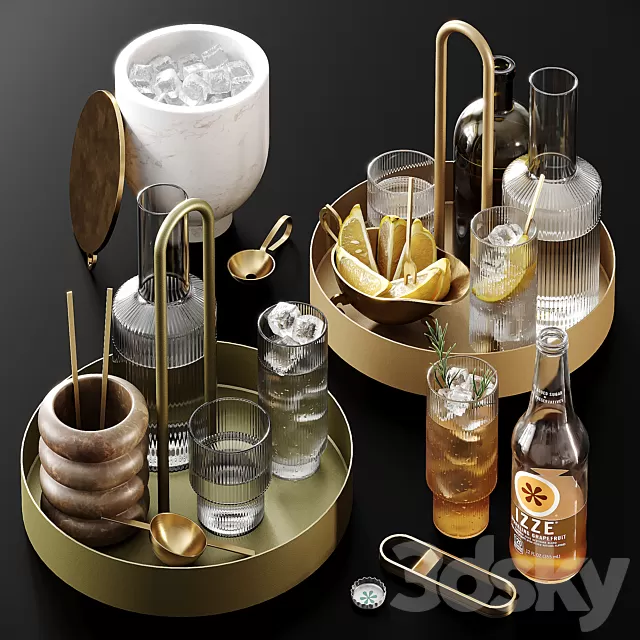 Kitchen – Foods – Drink 3D Models – Ferm Living Decorative Set