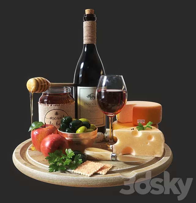 Kitchen – Foods – Drink 3D Models – More Wine