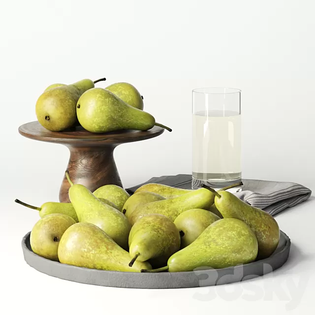 Kitchen – Foods – Drink 3D Models – Pears 3D Model