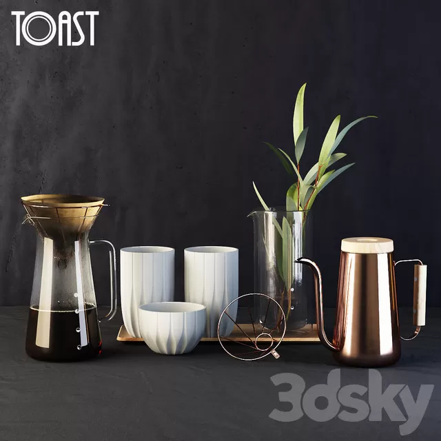 Kitchen – Foods – Drink 3D Models – TOAST Coffee Dripper Set