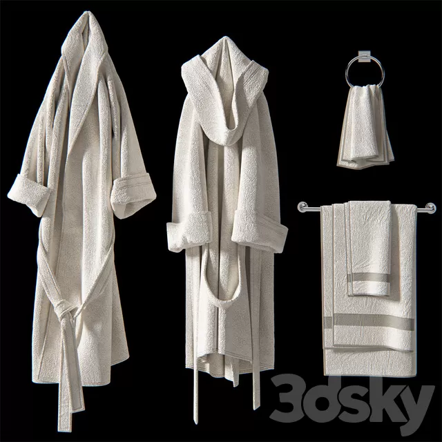 Bathroom – Accessories 3D Models – Bath set 2 Bathroom – Accessories 3D Models – Bath set 2