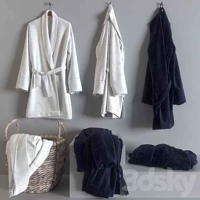 Bathroom – Accessories 3D Models – Bathrobe Bathroom – Accessories 3D Models – Bathrobe