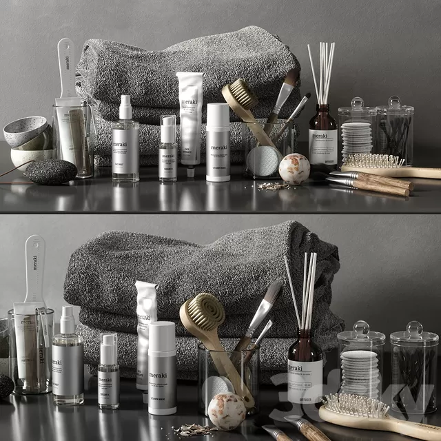 Bathroom – Accessories 3D Models – bathroom set 04 Bathroom – Accessories 3D Models – bathroom set 04