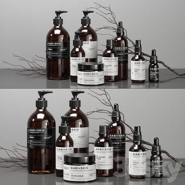 Bathroom – Accessories 3D Models – Bathroom set 06 gabi+skin Bathroom – Accessories 3D Models – Bathroom set 06 gabi+skin