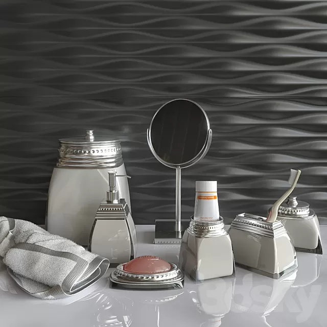 Bathroom – Accessories 3D Models – Decorative bathroom set Prima Nova Jasmine 7 Bathroom – Accessories 3D Models – Decorative bathroom set Prima Nova Jasmine 7