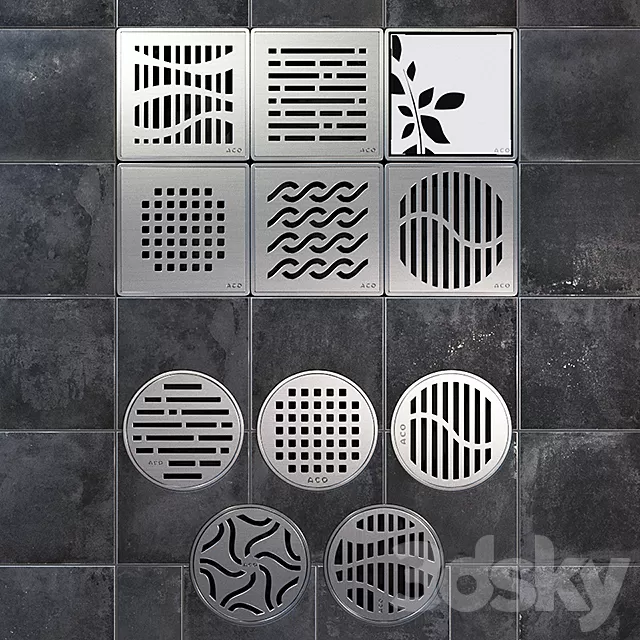 Bathroom – Accessories 3D Models – Ladders shower ACO Showerpoint (backlit)