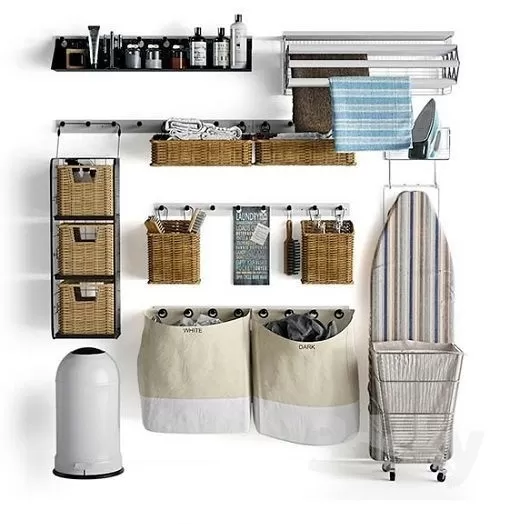 Bathroom – Accessories 3D Models – Laundry decor 2