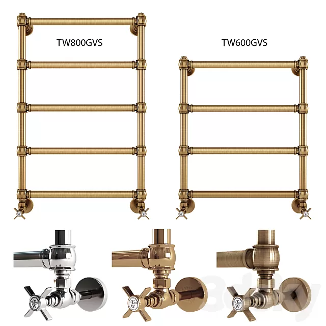 Bathroom – Accessories 3D Models – Towel dryer Tiffany World (Italy)