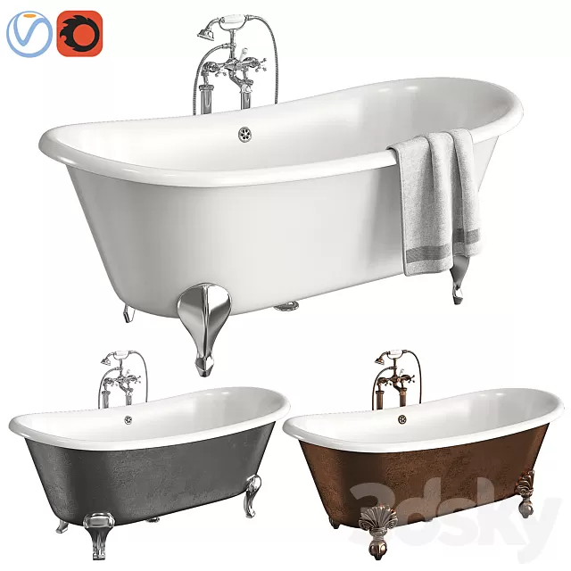 Bathroom – Bathtub 3D Models – Devon & Devon ADMIRAL Bath