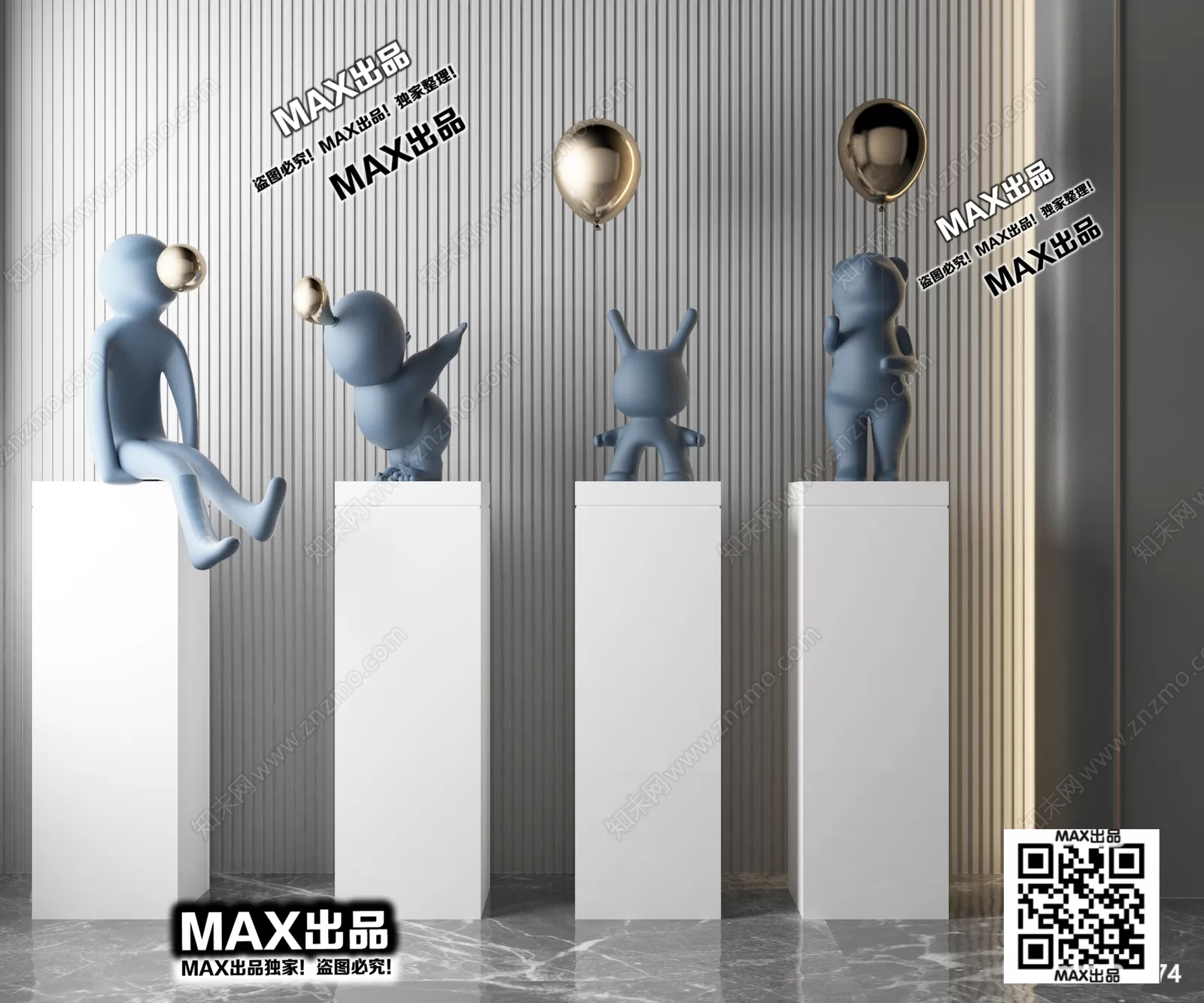 DECORATION 3D MODELS – 3DS MAX – 054