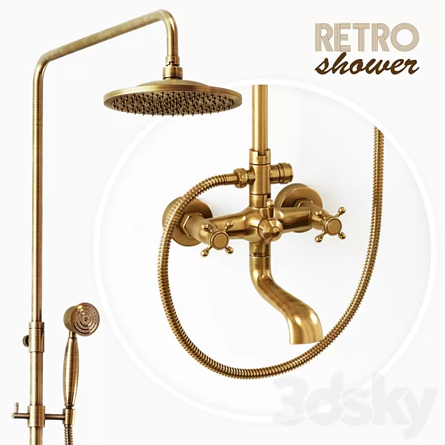 Bathroom – Faucet 3D Models – Retro Shower YANKSMART Bathroom – Faucet 3D Models – Retro Shower YANKSMART