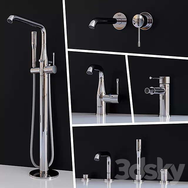 Bathroom – Faucet 3D Models – Set mixer Grohe Essence New (Part 2) Bathroom – Faucet 3D Models – Set mixer Grohe Essence New (Part 2)
