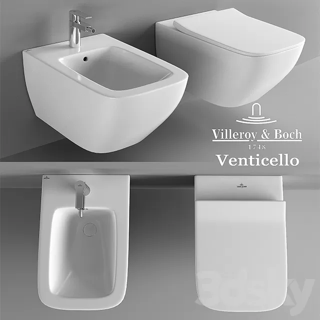Bathroom – Toilet – Bidet 3D Models – 0007