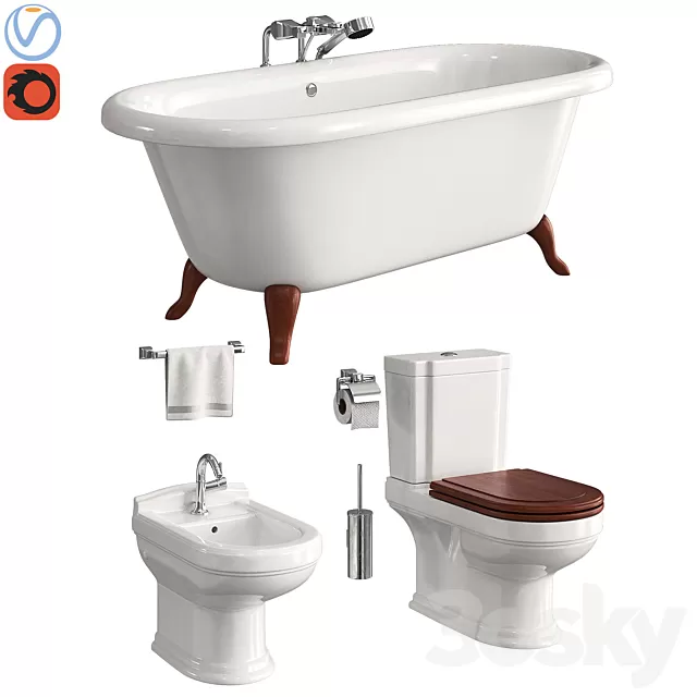 Bathroom – Toilet – Bidet 3D Models – Villeroy and Boch Hommage