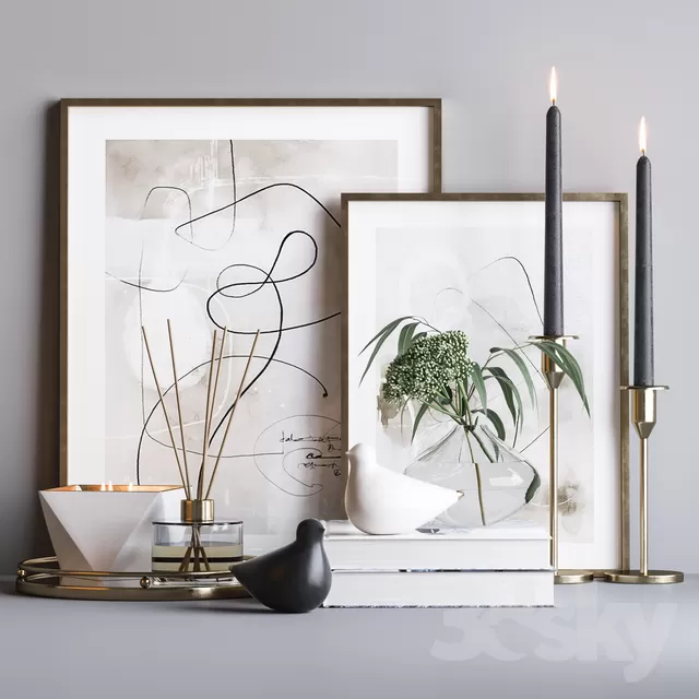 Decorative – Set – 3D Models – 0137 Decorative – Set – 3D Models – 0137