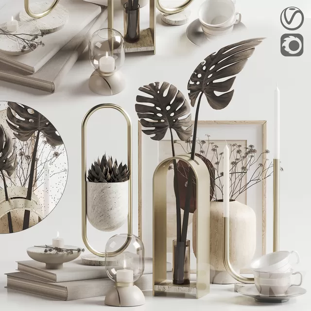 Decorative – Set – 3D Models – 0299 Decorative – Set – 3D Models – 0299