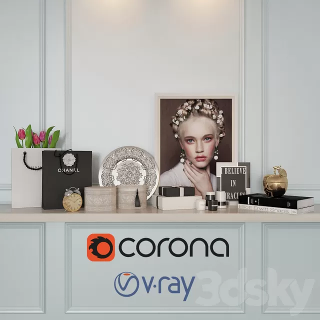 Decorative – Set – 3D Models – 0323 Decorative – Set – 3D Models – 0323