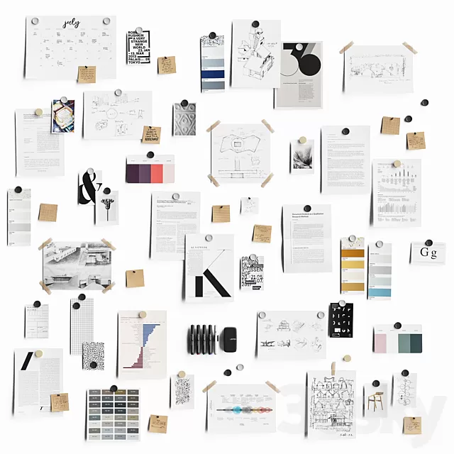 Decorative – Set – 3D Models – 0425 Decorative – Set – 3D Models – 0425