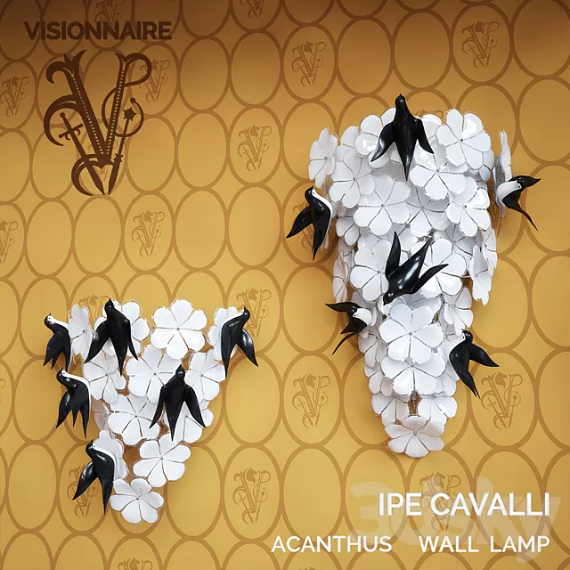 Decorative – Set – 3D Models – ACANTHUS WALL LAMP IPE CAVALLI VISIONNAIRE Decorative – Set – 3D Models – ACANTHUS WALL LAMP IPE CAVALLI VISIONNAIRE
